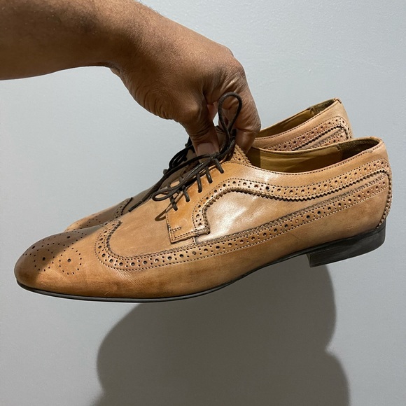 Zara Brogues Shoes. Tan color. Sz 44 - Picture 10 of 16